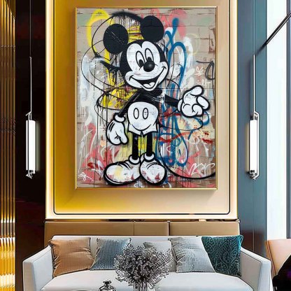 Pop Art Painting hand - painted #HM409-Homemural