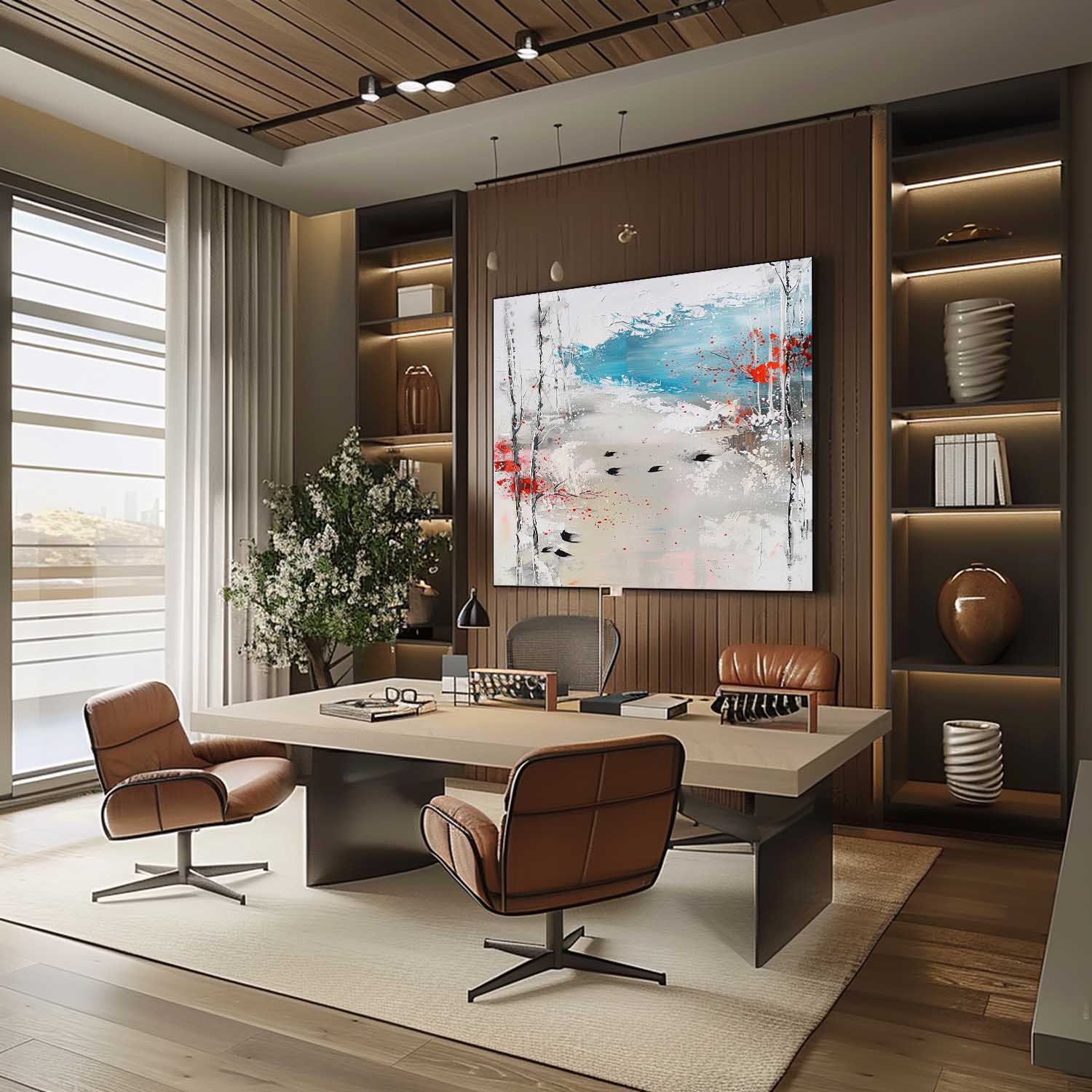 Landscape Art Painting hand-painted #HM1238