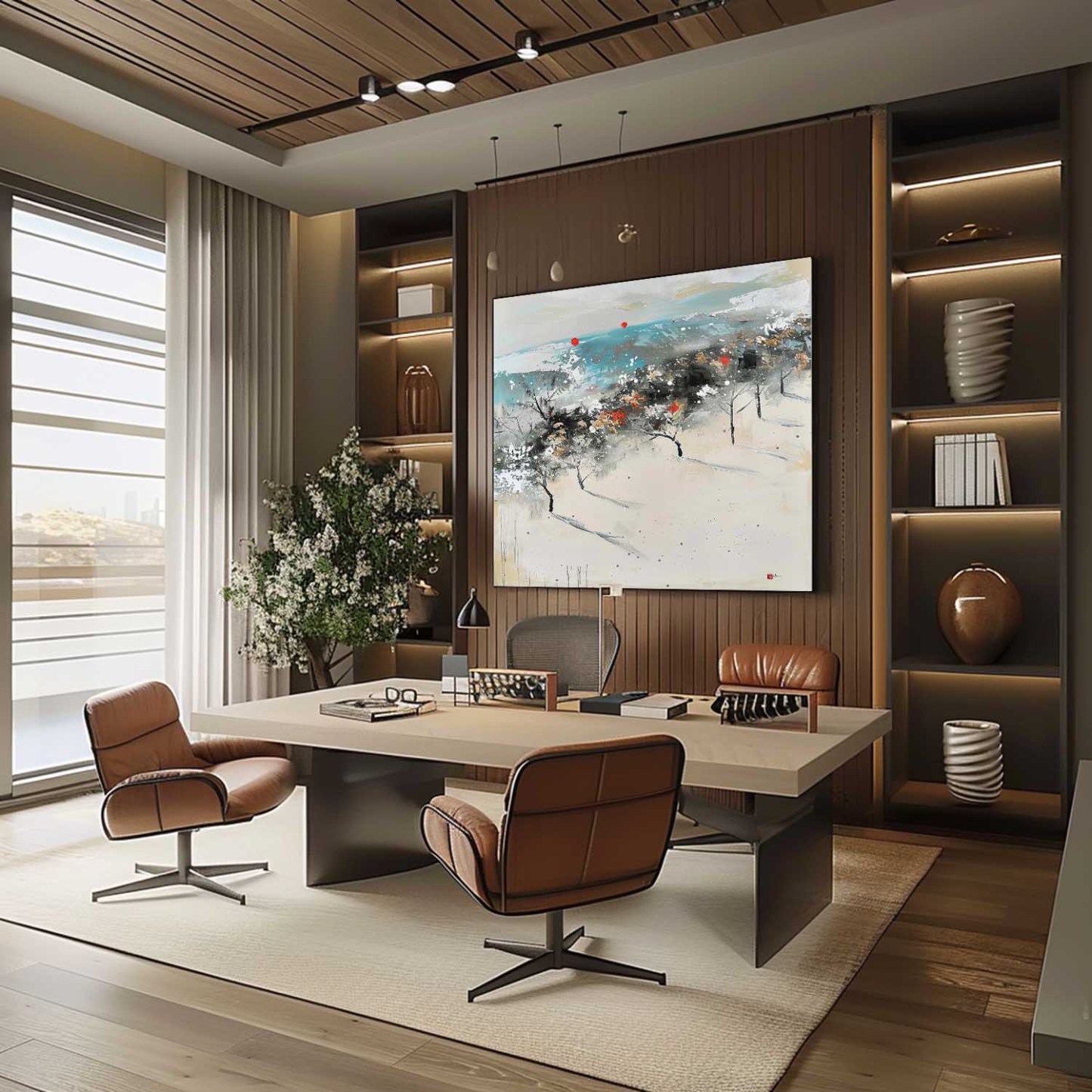 Landscape Art Painting hand-painted #HM1240