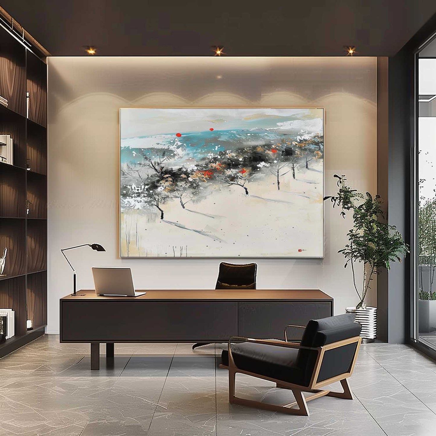 Landscape Art Painting hand-painted #HM1240