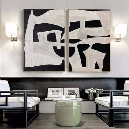 Abstract Graffiti Art Painting hand-painted Set Of 2 #HM1410