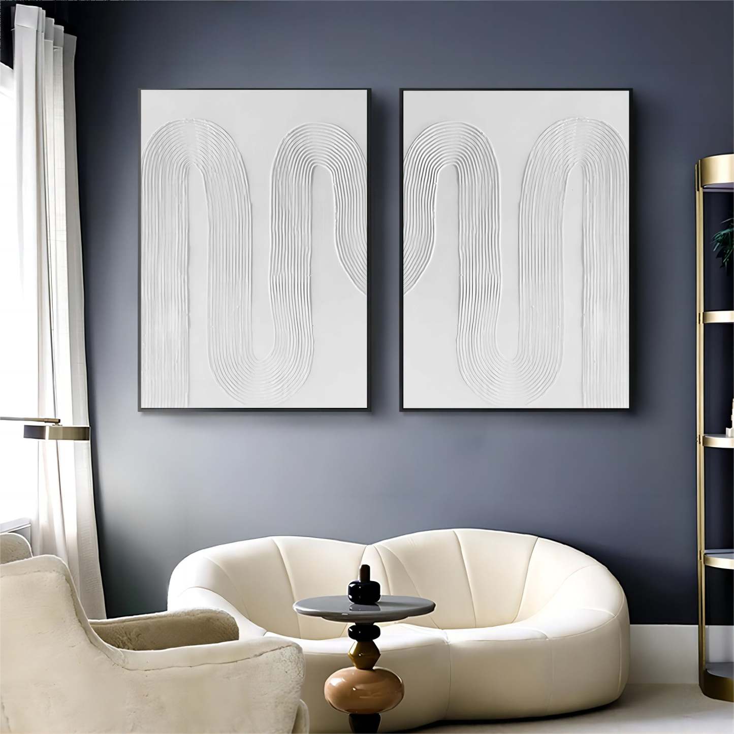 Abstract Painting Set Of 2 #SP043-Homemural