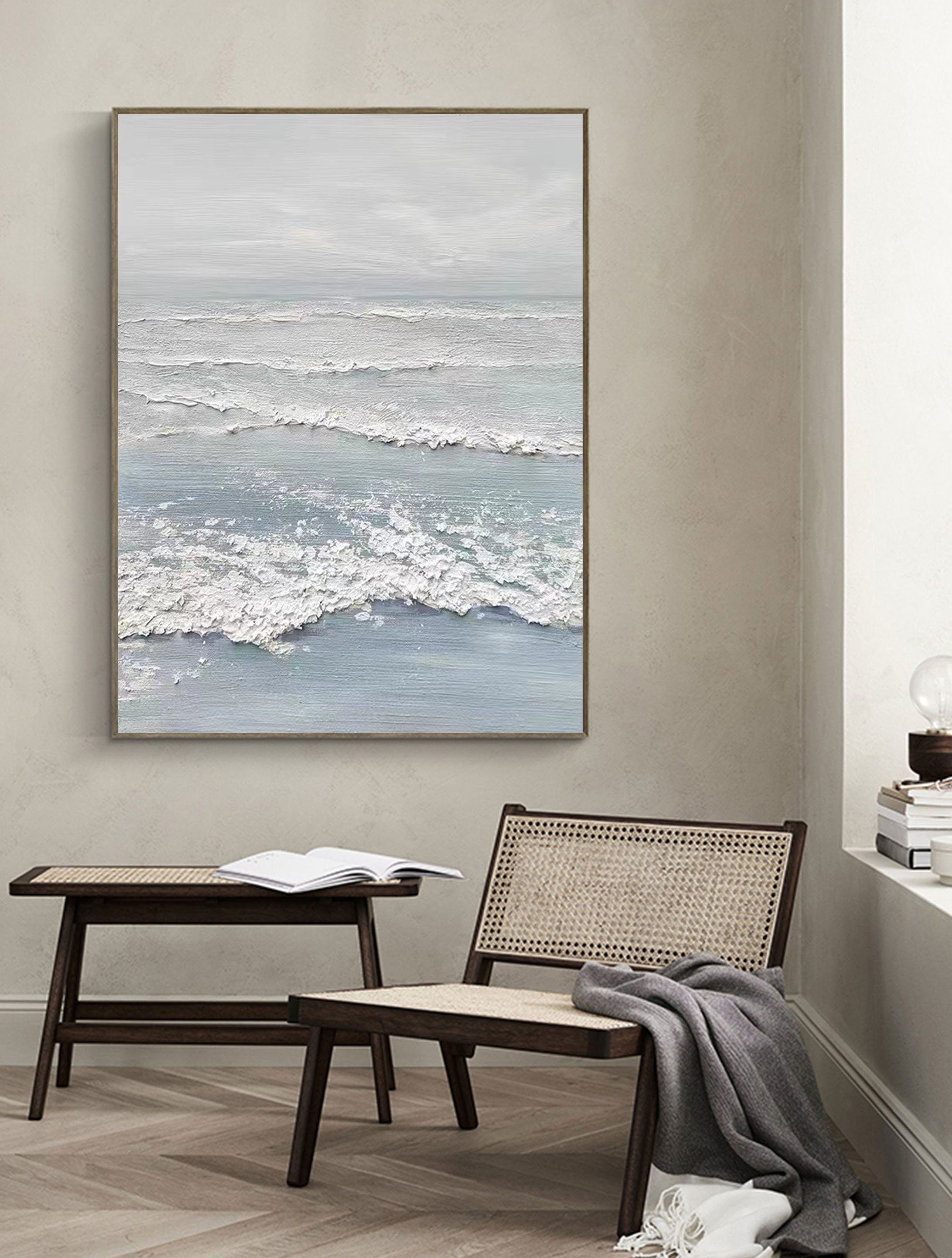Plaster Art Painting hand - painted #HM1428