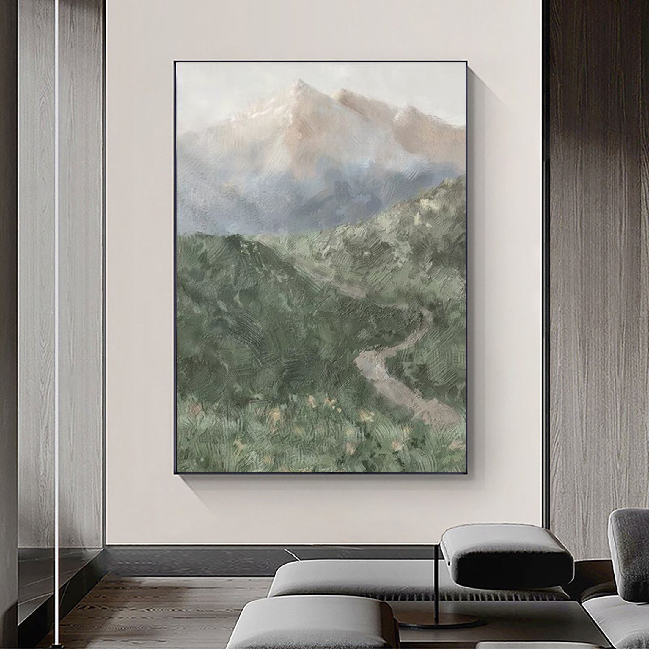Landscape Art Painting hand-painted #HM1402