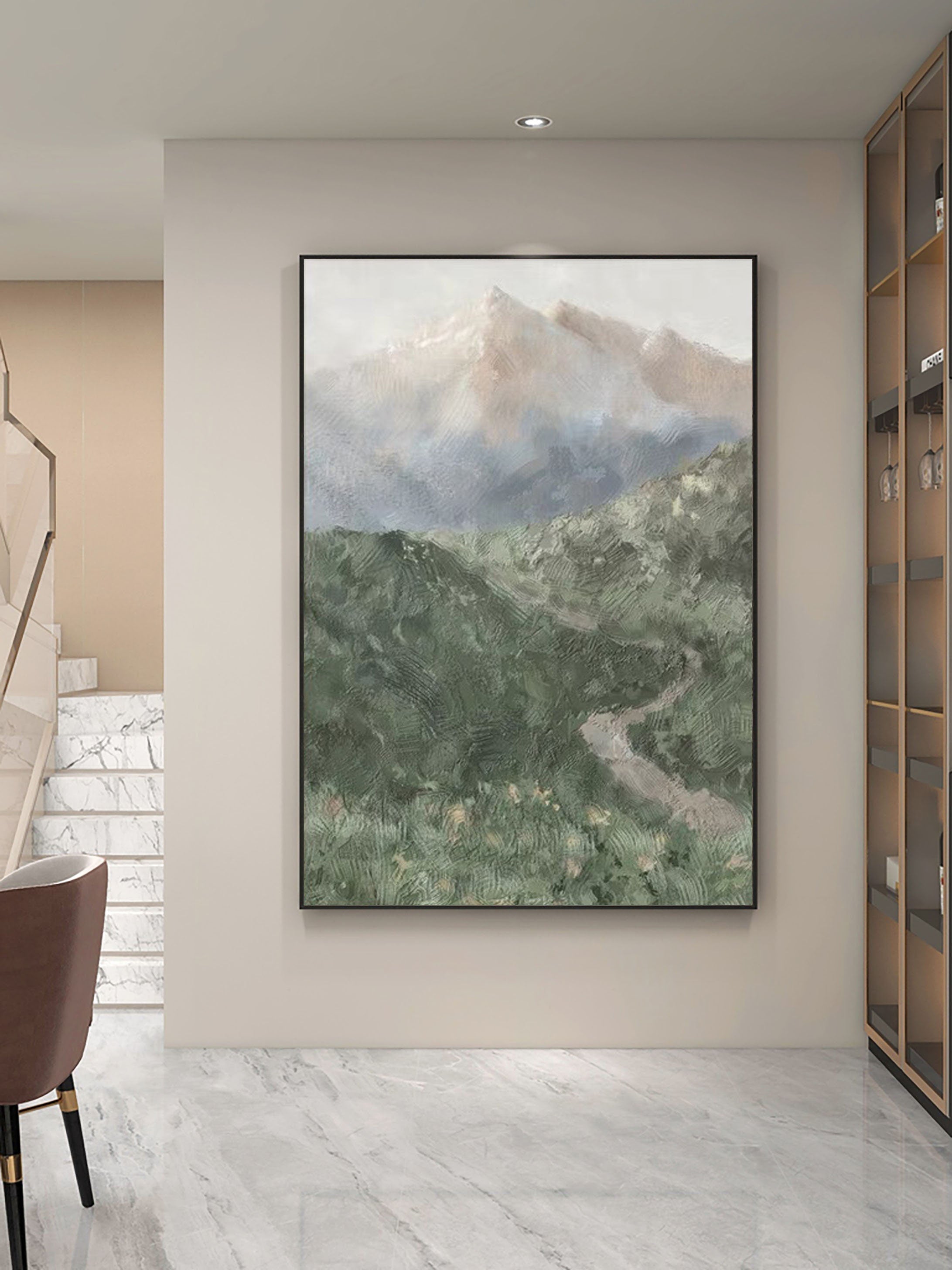Landscape Art Painting hand-painted #HM1402