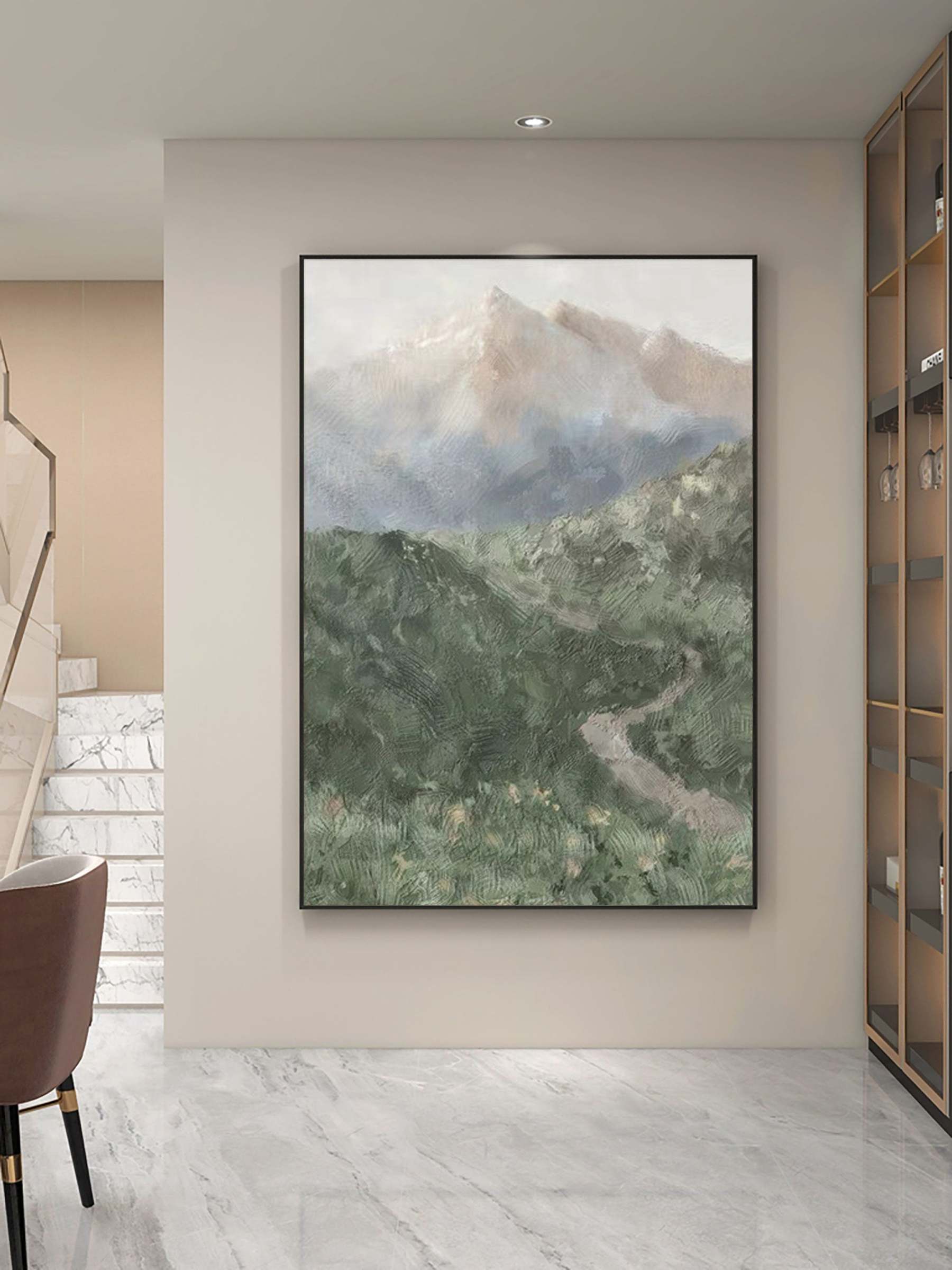 Landscape Art Painting hand-painted #HM1402