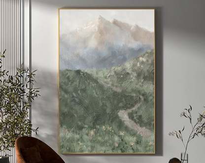 Landscape Art Painting hand-painted #HM1402