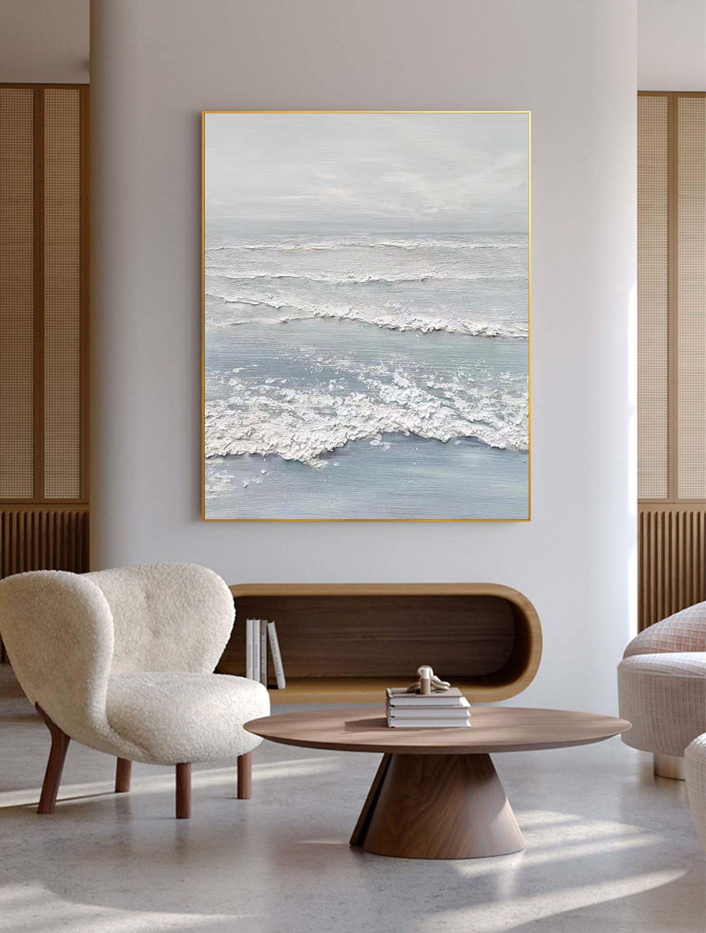 Plaster Art Painting hand - painted #HM1428