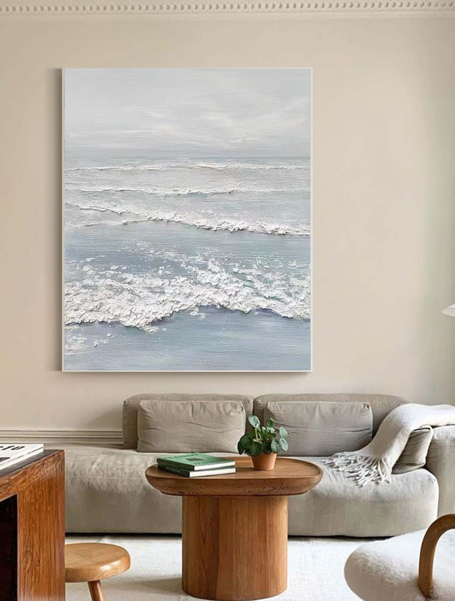 Plaster Art Painting hand - painted #HM1428