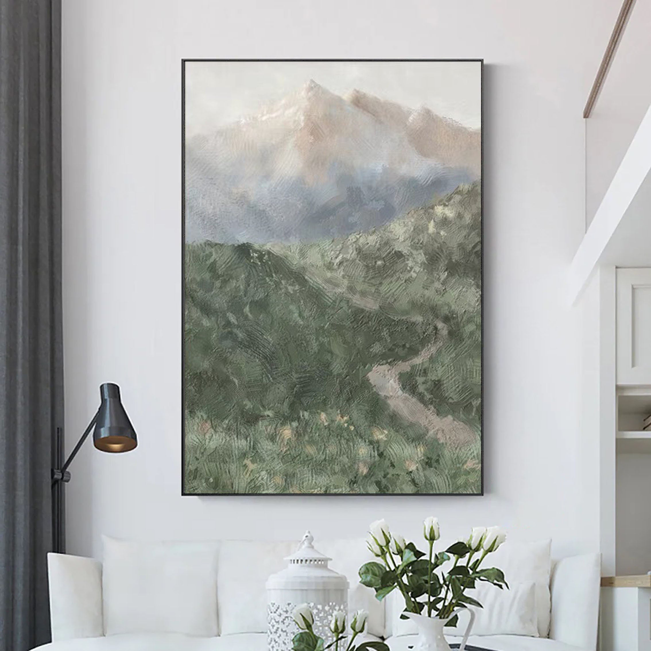 Landscape Art Painting hand-painted #HM1402