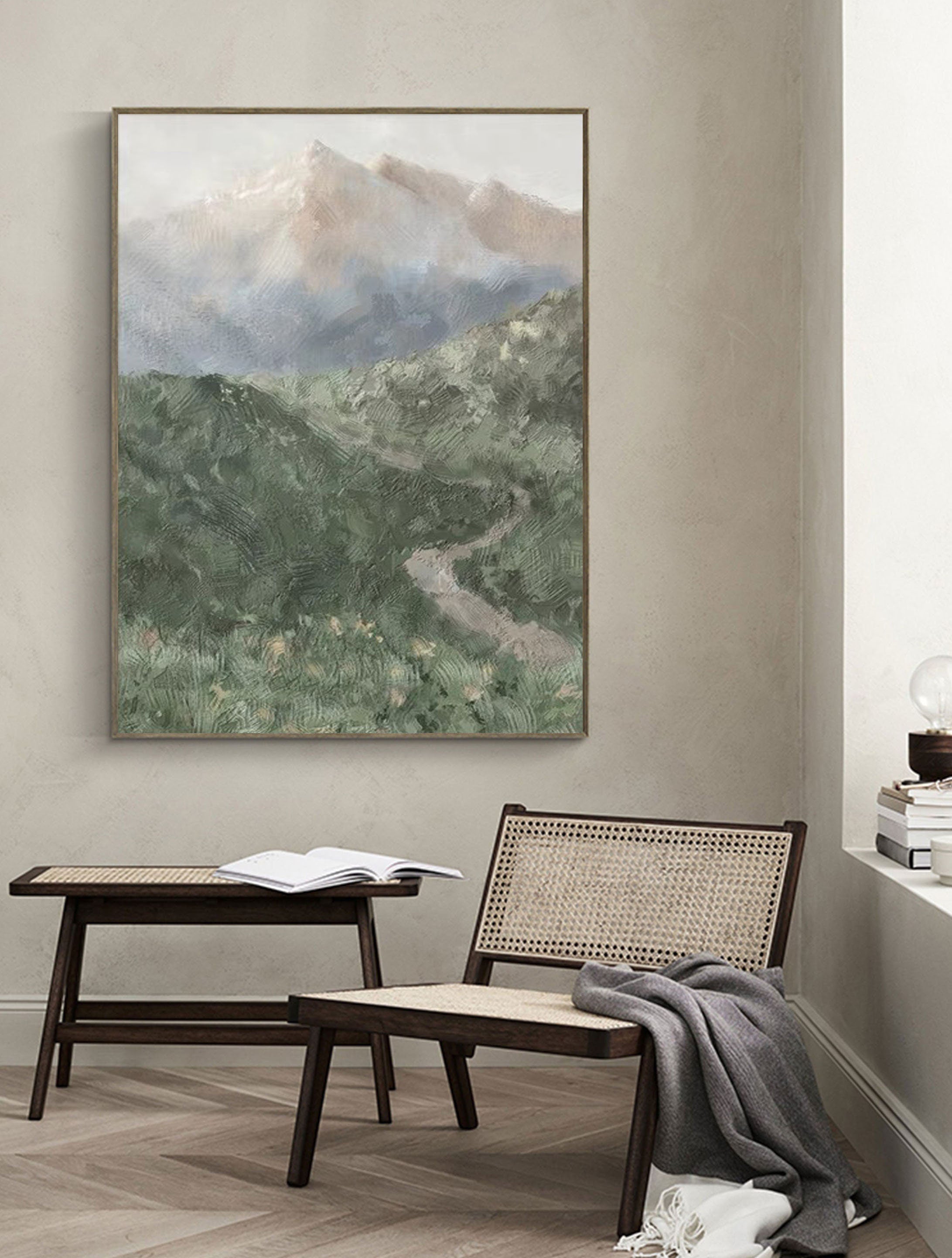 Landscape Art Painting hand-painted #HM1402