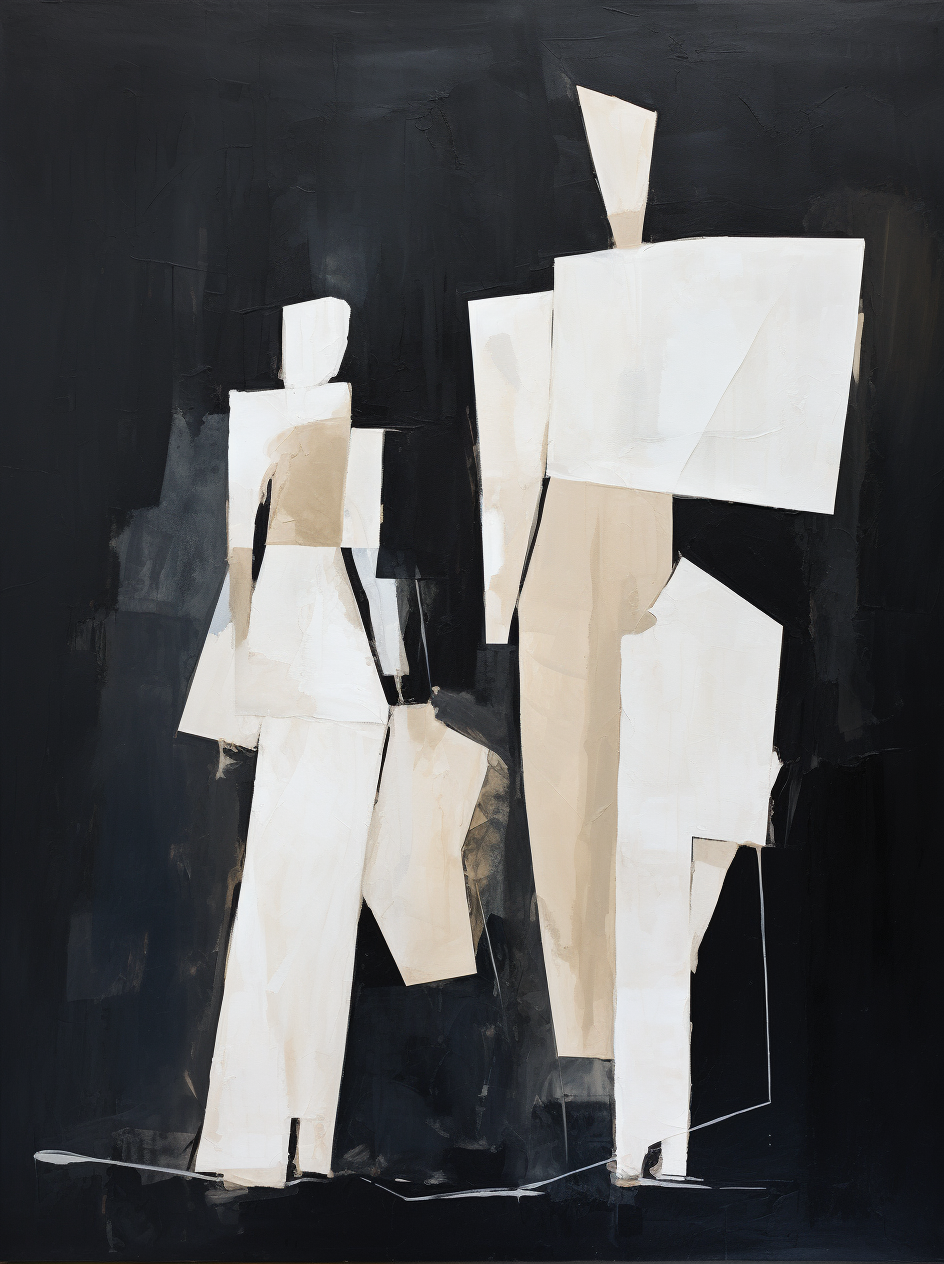 Contemporary Minimalist Art Painting hand - painted #HM577