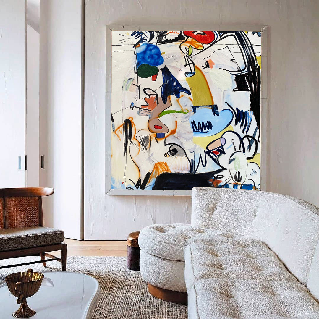 Pop Art Painting hand - painted #HM690-Homemural
