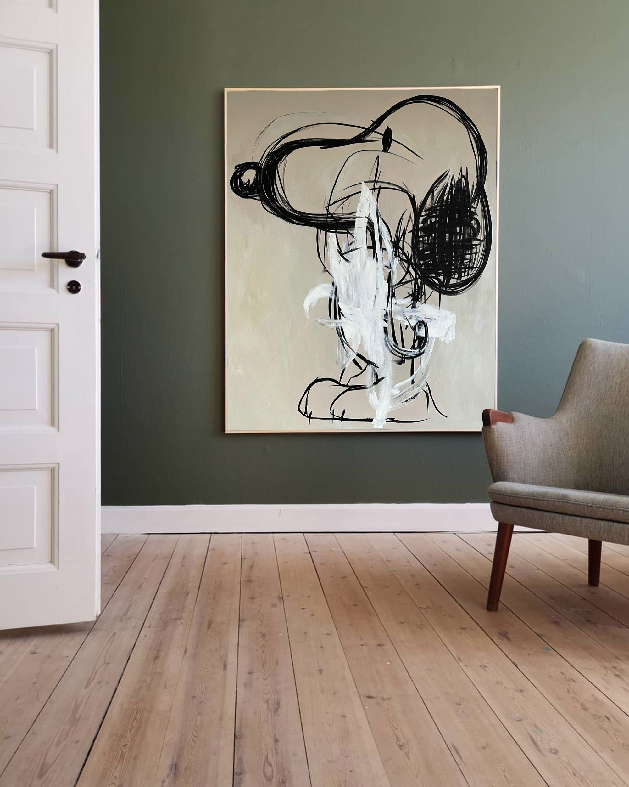 Abstract Graffiti Art Painting hand-painted #HM193-Homemural