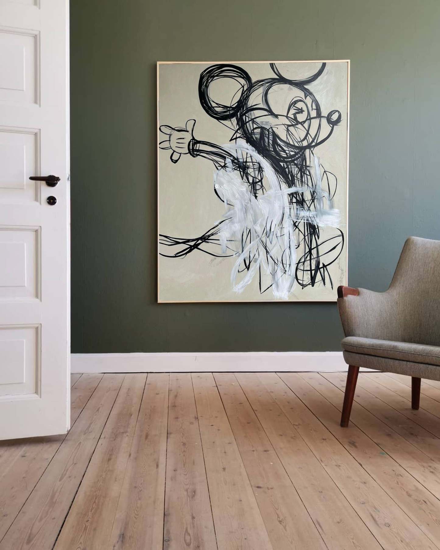 Pop Art Painting hand - painted #HM357-Homemural