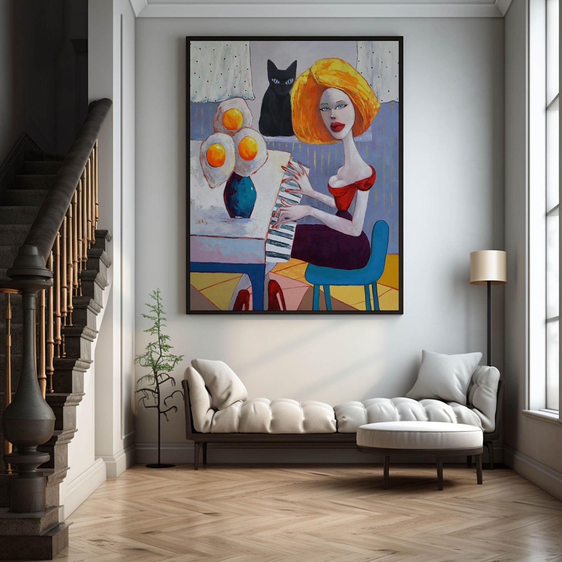 Pop Art Painting hand - painted #HM26