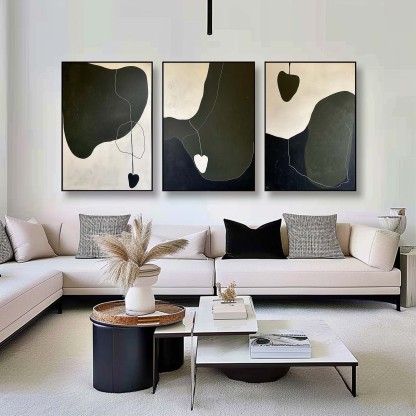 Abstract Painting Set of 3 #SP153-Homemural