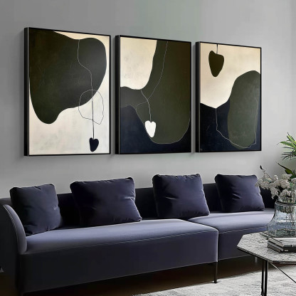 Abstract Painting Set of 3 #SP153-Homemural