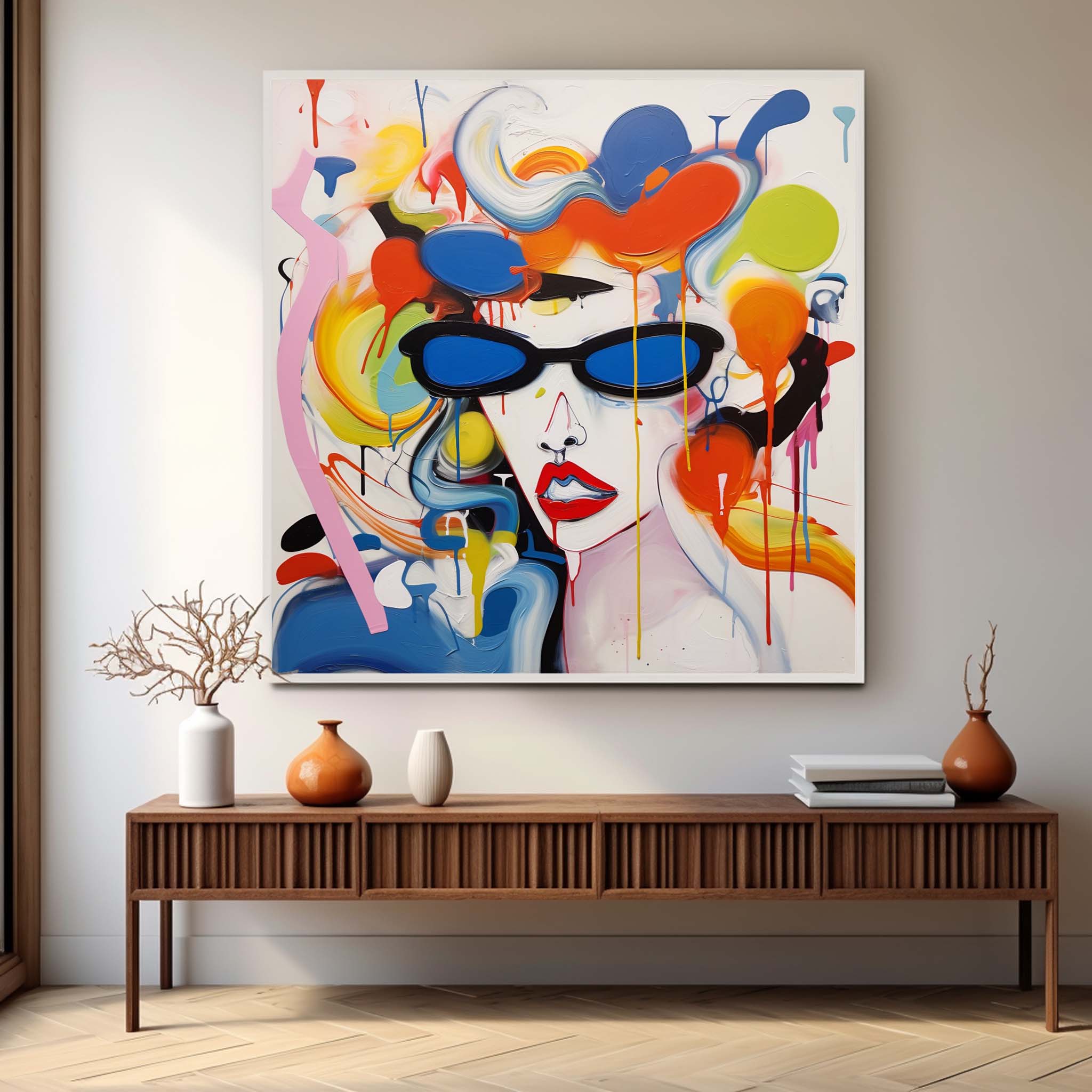 Abstract Graffiti Art Painting hand-painted #HM842-Homemural