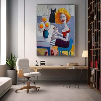 Pop Art Painting hand - painted #HM26