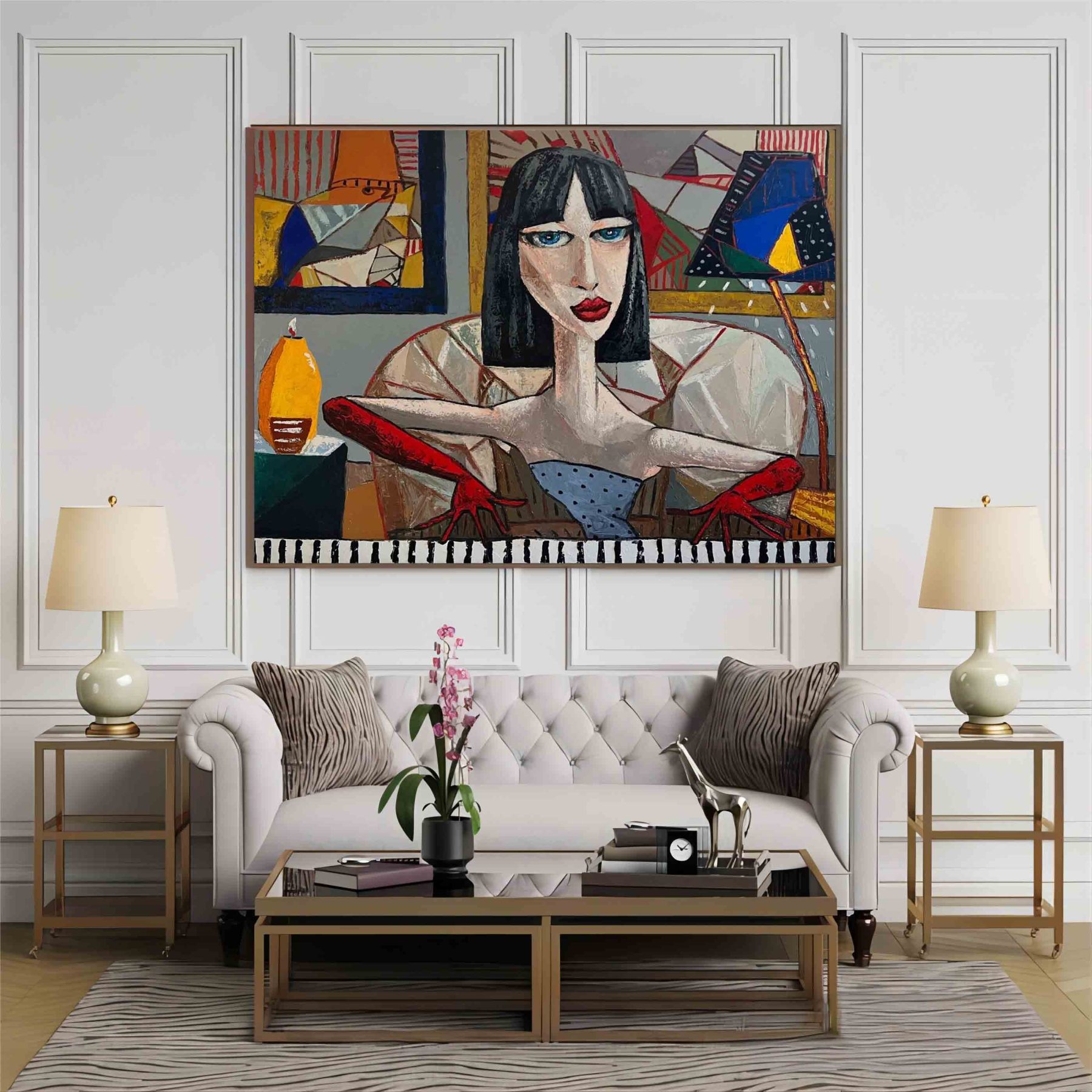 Pop Art Painting hand - painted #HM32