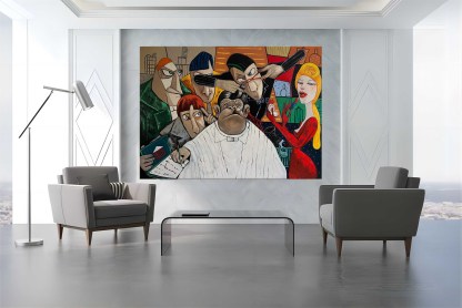 Pop Art Painting hand - painted #HM31