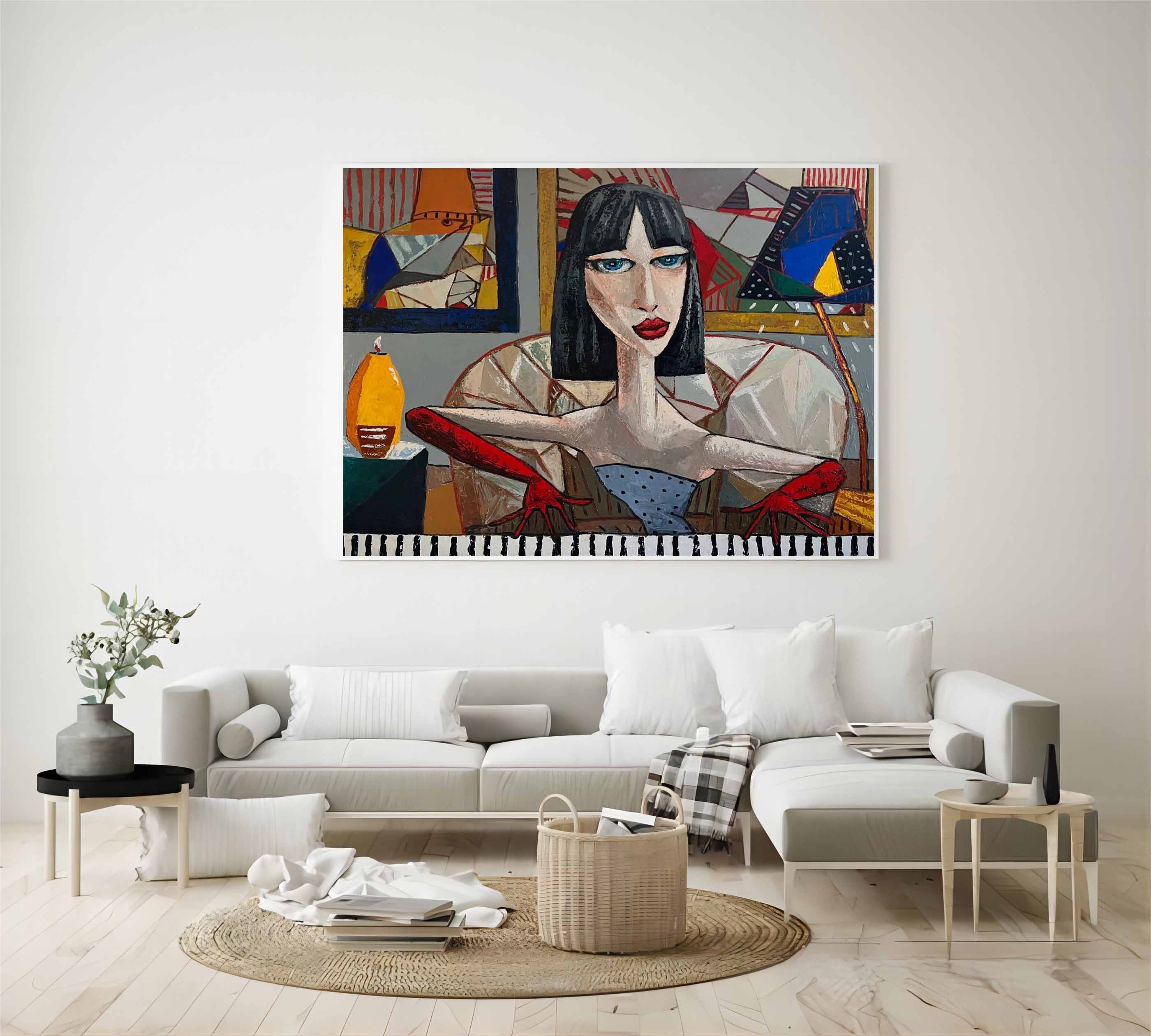 Pop Art Painting hand - painted #HM32