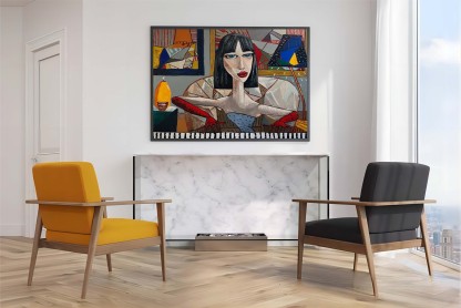 Pop Art Painting hand - painted #HM32