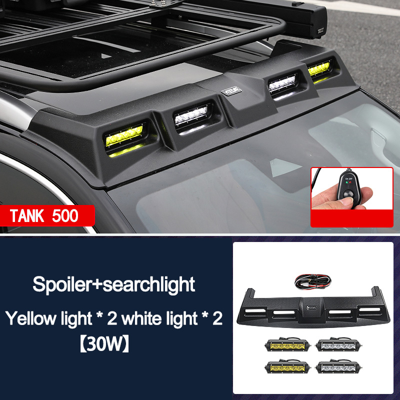 For Great Wall Tank 500 TANK 500 Four Eye Spoiler Spotlight Modification LED Searchlight 4X4 Off road Accessories