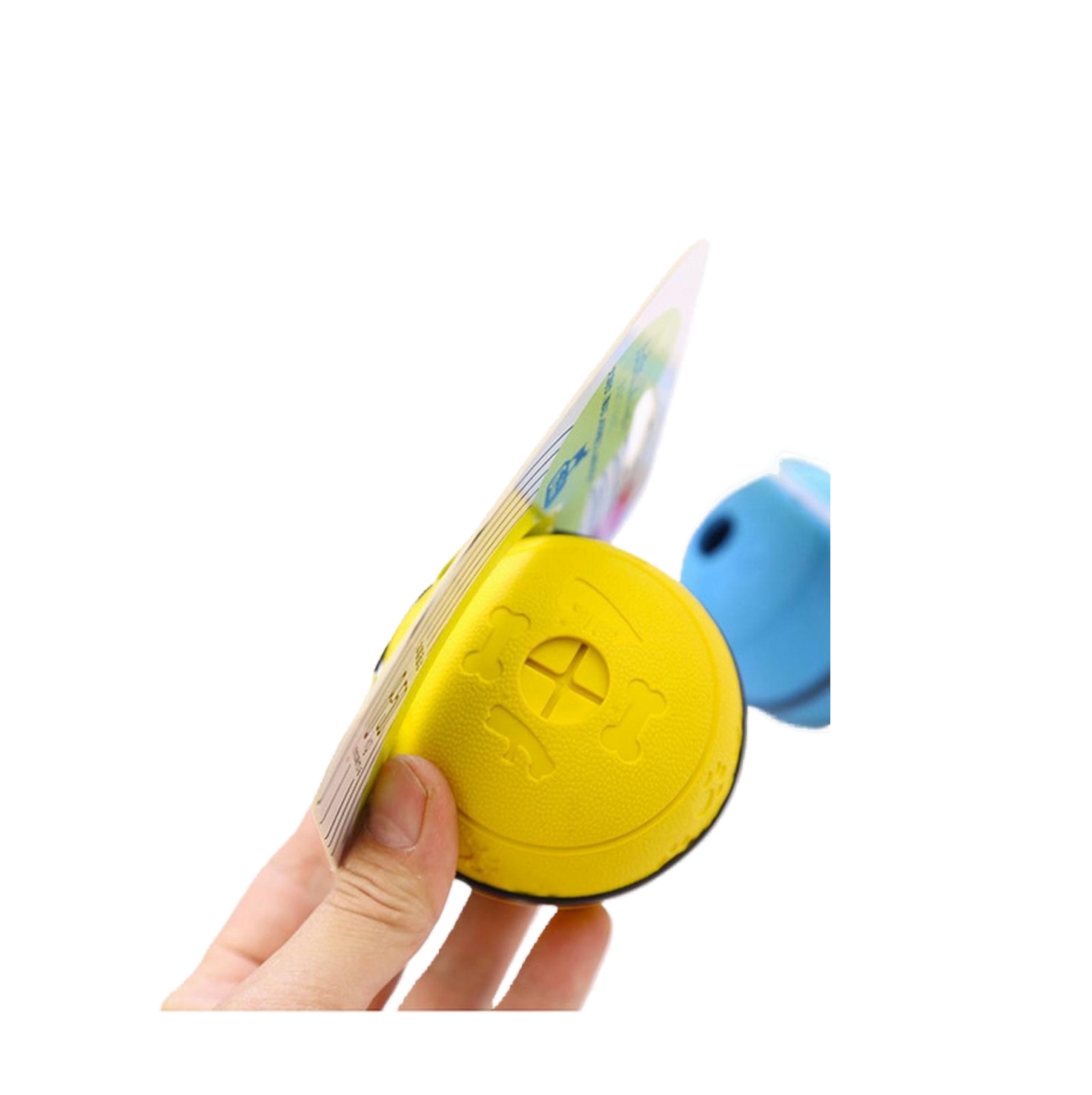 Dog food dropping ball pet rubber elastic toy teddy/golden retriever puzzle relieving stuffy and twisting ball bite-resistant leakage food feeder