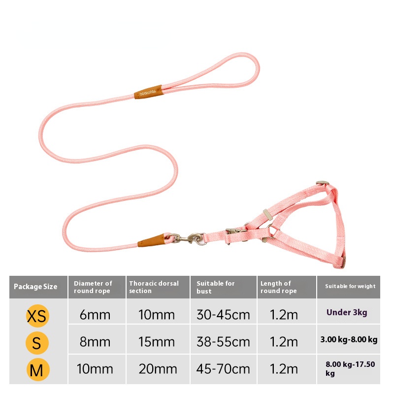 Dog hand holding rope dog leash dog chest vest strap small, medium and large dogs dog leash pet