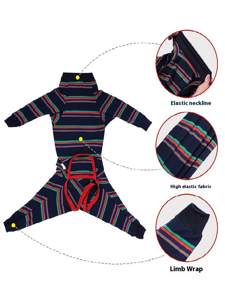 Comfortable canine pajamas with open file design