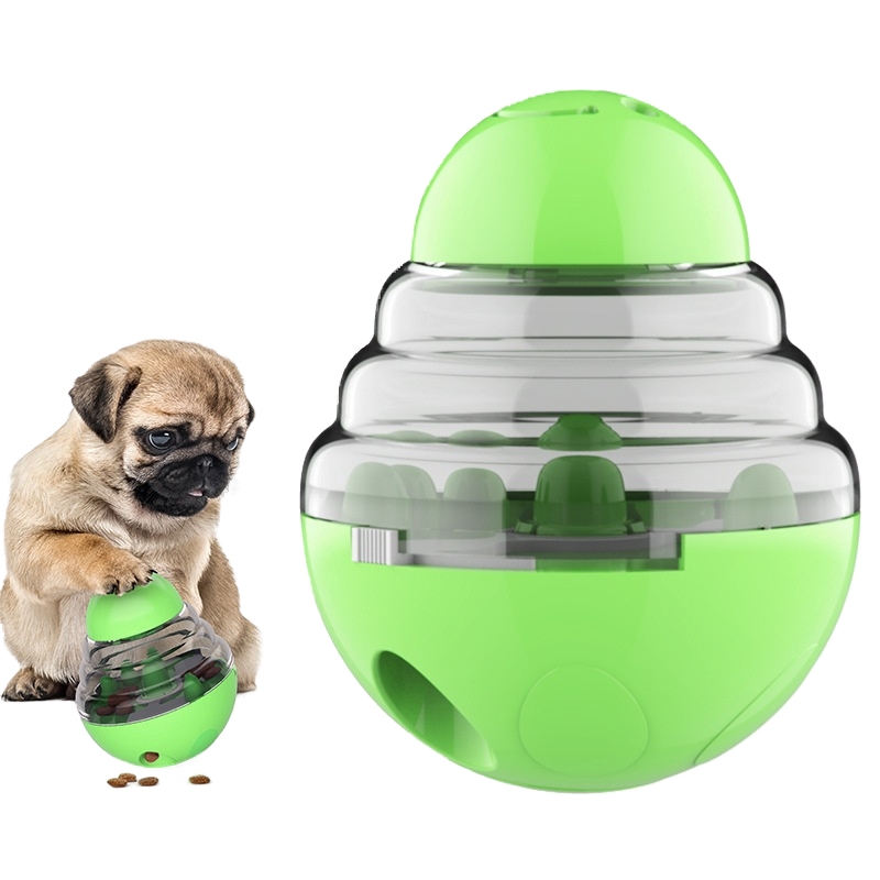 Feeder food dropping ball tumbler dog toys
