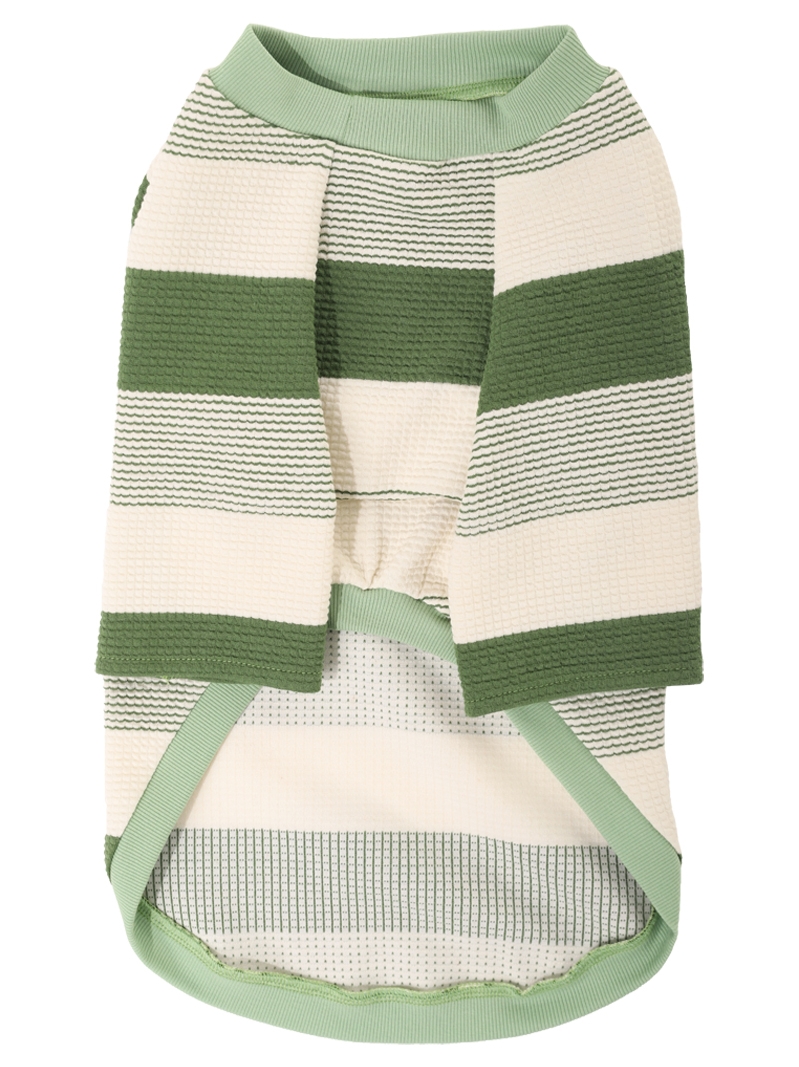 Dog clothes small and medium-sized dogs Schnauzer border collie golden retriever Labrador stripes t-shirt long sleeve