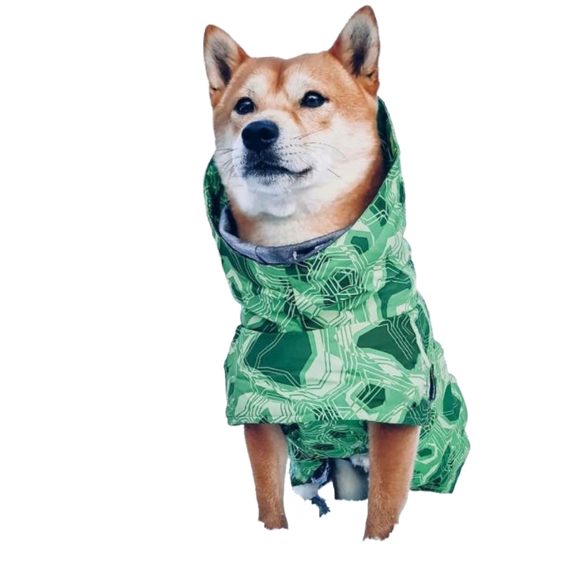 Lovinpet Waterproof Cotton-Padded Dog Coat - Windproof Winter Jacket with Neck Protection for Medium to Large Breeds