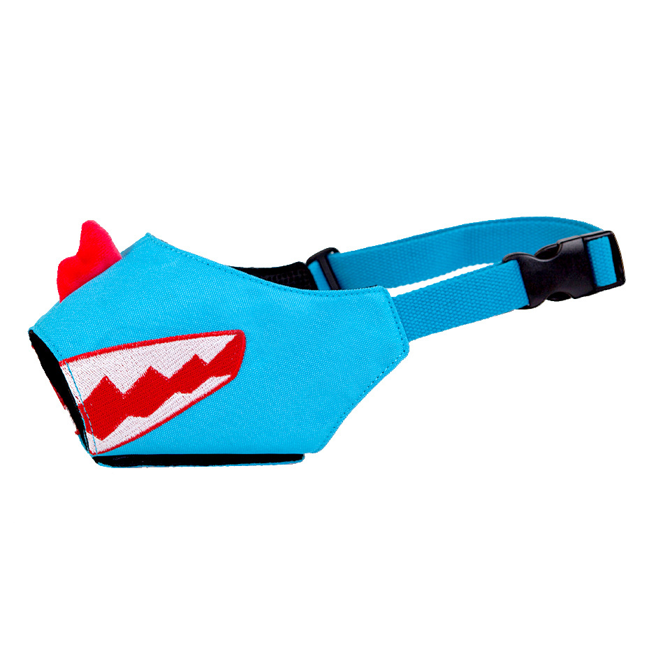 Dog mouth cover dog mask anti-bite dog dog mask anti-bark bark stopper breathable cartoon nylon pet muzzle