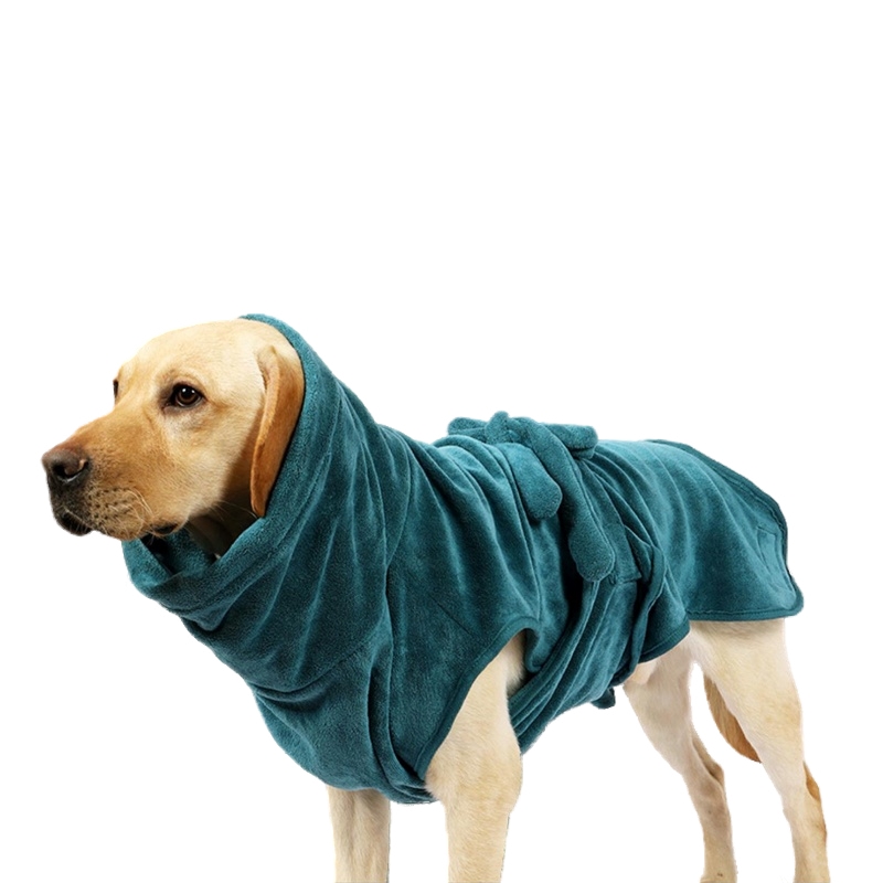 Golden retriever bath towel large, medium and small dogs bath towel dog dry hair clothes Corgi absorbent bathrobe pet beauty wipe