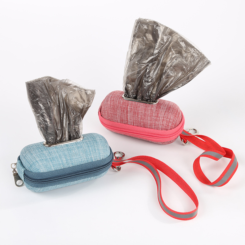 Pet garbage bag dispenser  dog go out portable garbage box dog cleaning supplies