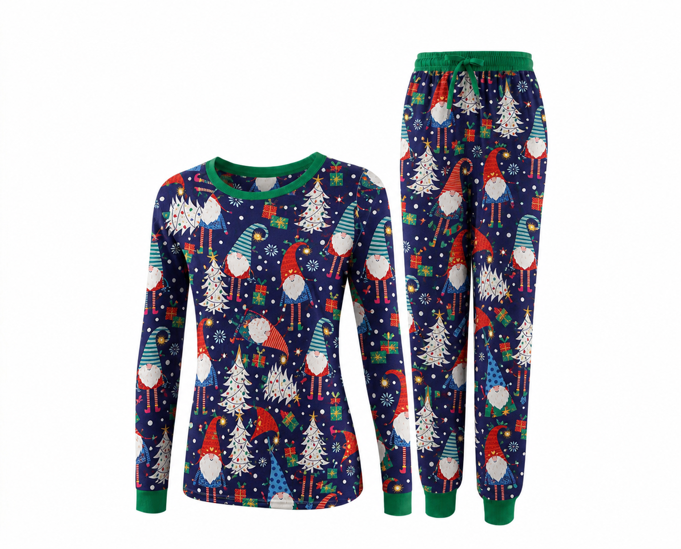 2-Piece Pet & Human Long Sleeve Pajama Set - Merry Christmas Prints