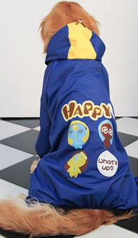 Lovinpet Four-Leg Dog Raincoat - Cartoon Shell Jacket for Large, Medium, and Small Dogs