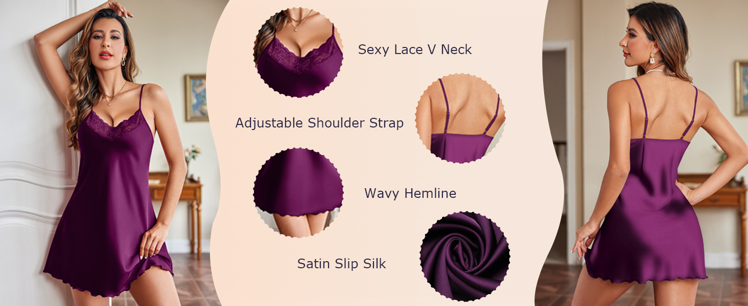 Satin Nightgowns