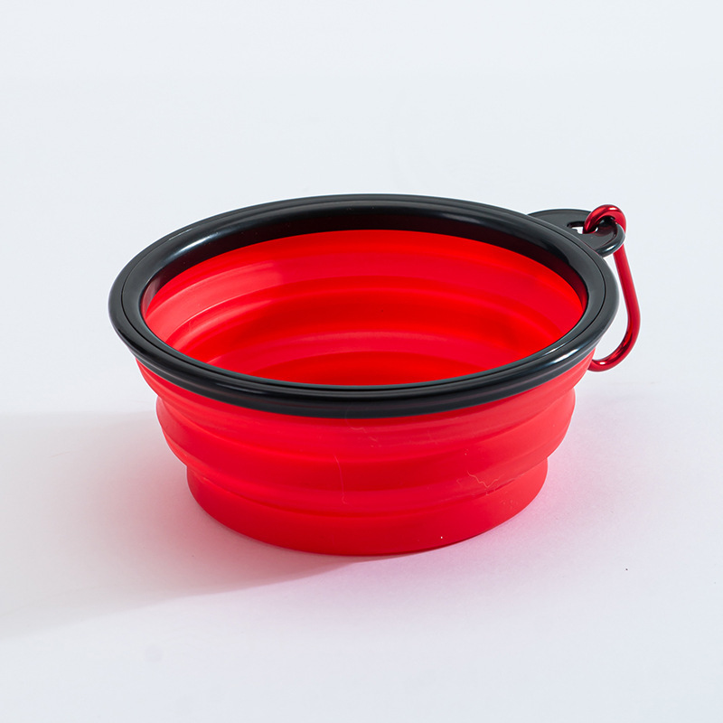 Candy foldable bowl out feeding drinking bowl dog/cat bowl portable hanging backpack Pet Bowl