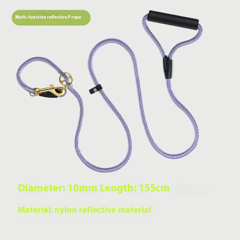 Hand holding rope p chain dog walking chest strap Internet celebrity Teddy Labrador training young puppy small medium and large dog collar