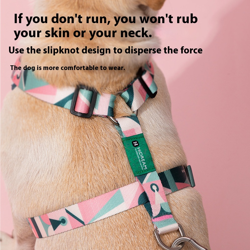 Castle vest dog hand holding rope small dog chest strap anti breaking loose puppy dog leash