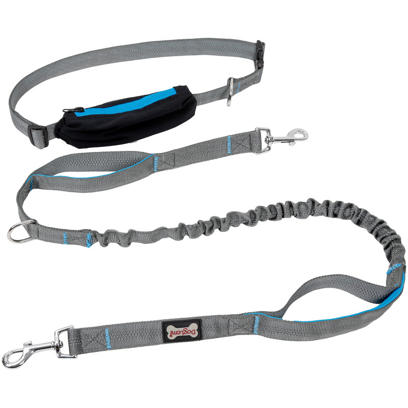 Dolemi running pet hand holding rope explosion-proof high elasticity dog out dog leash comfortable dog chain