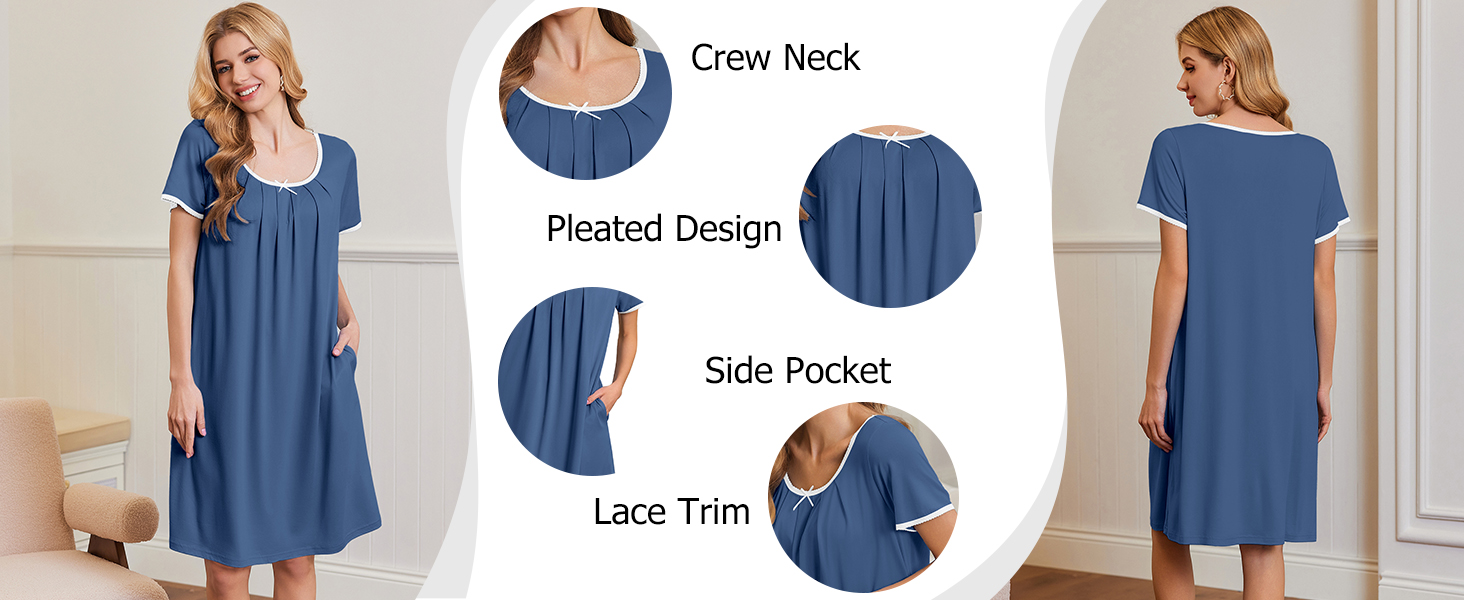 Soft moo moos house dresses with pockets