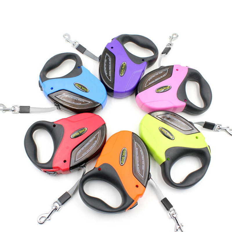 Pet automatic retractable leash dog reflective traction belt tractor dog leash dog rope cat collar