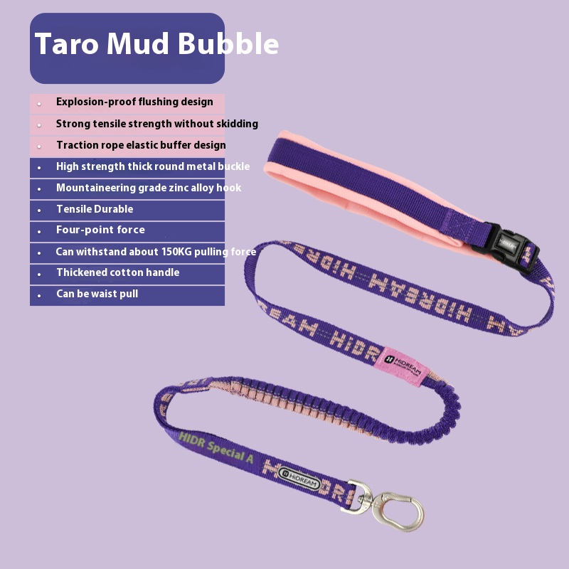 Dog dog chest and back vest-style free hands waist pull dog leash explosion-proof pet hand holding rope