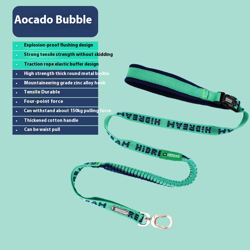 Dog dog chest and back vest-style free hands waist pull dog leash explosion-proof pet hand holding rope