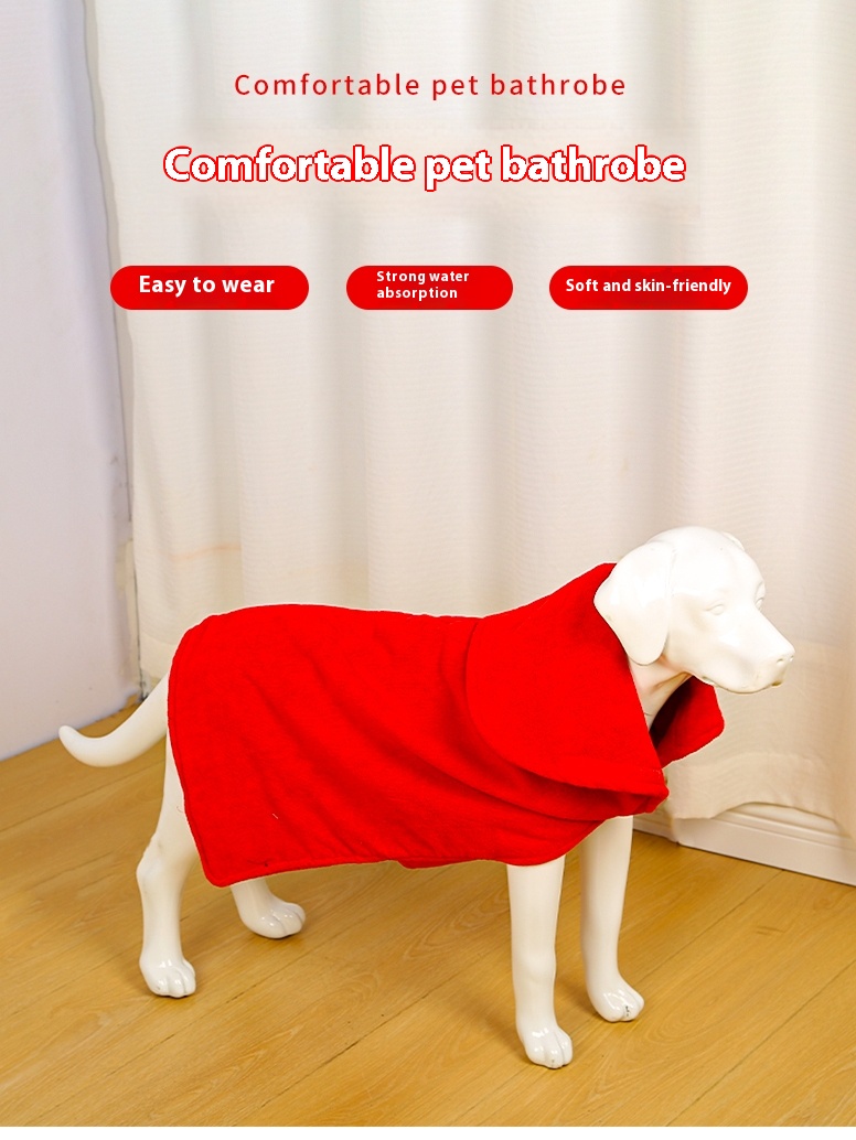 Medium & Big Dog Bathrobe -  Dog absorbent towel